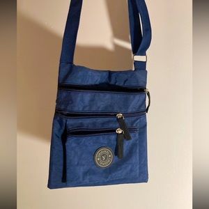 Kipling Blue Zip Nylon Cross